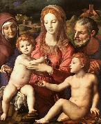 Agnolo Bronzino Holy Family with St.Anne and the Infant St.John Sweden oil painting reproduction